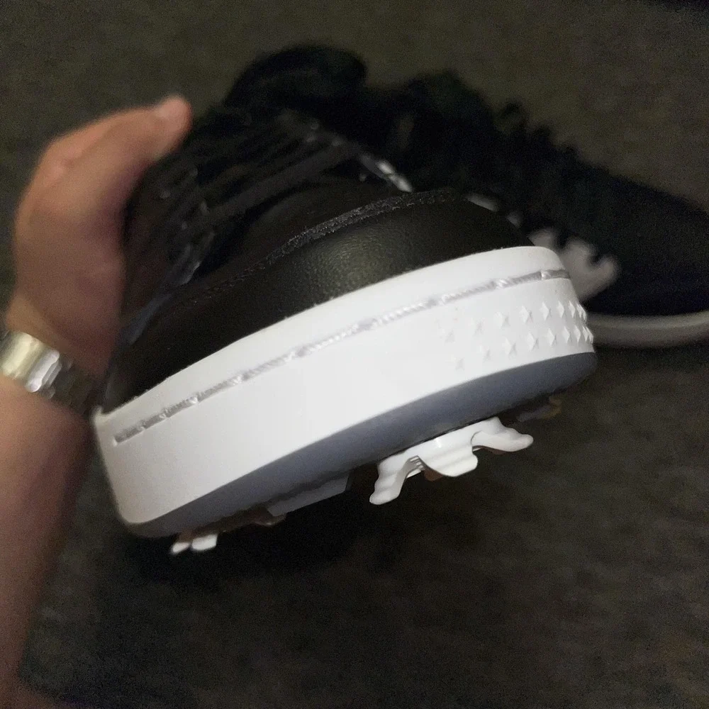 Nike Air Jordan Golf Shoes Mens Size 9.5 Black White Low Spikes FZ4153-003